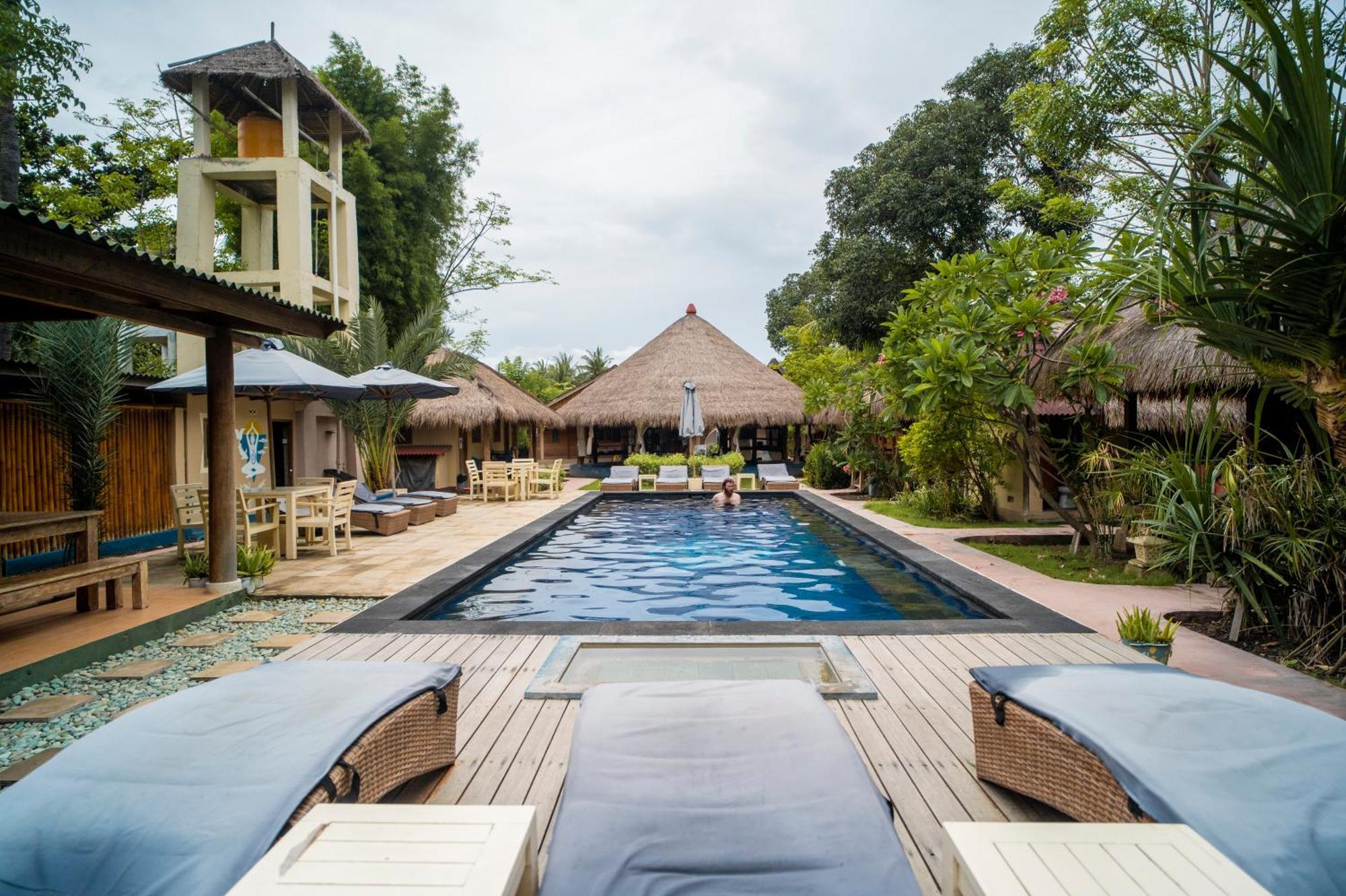 H2O Peaceful Yoga Resort Gili Air Esterno foto
