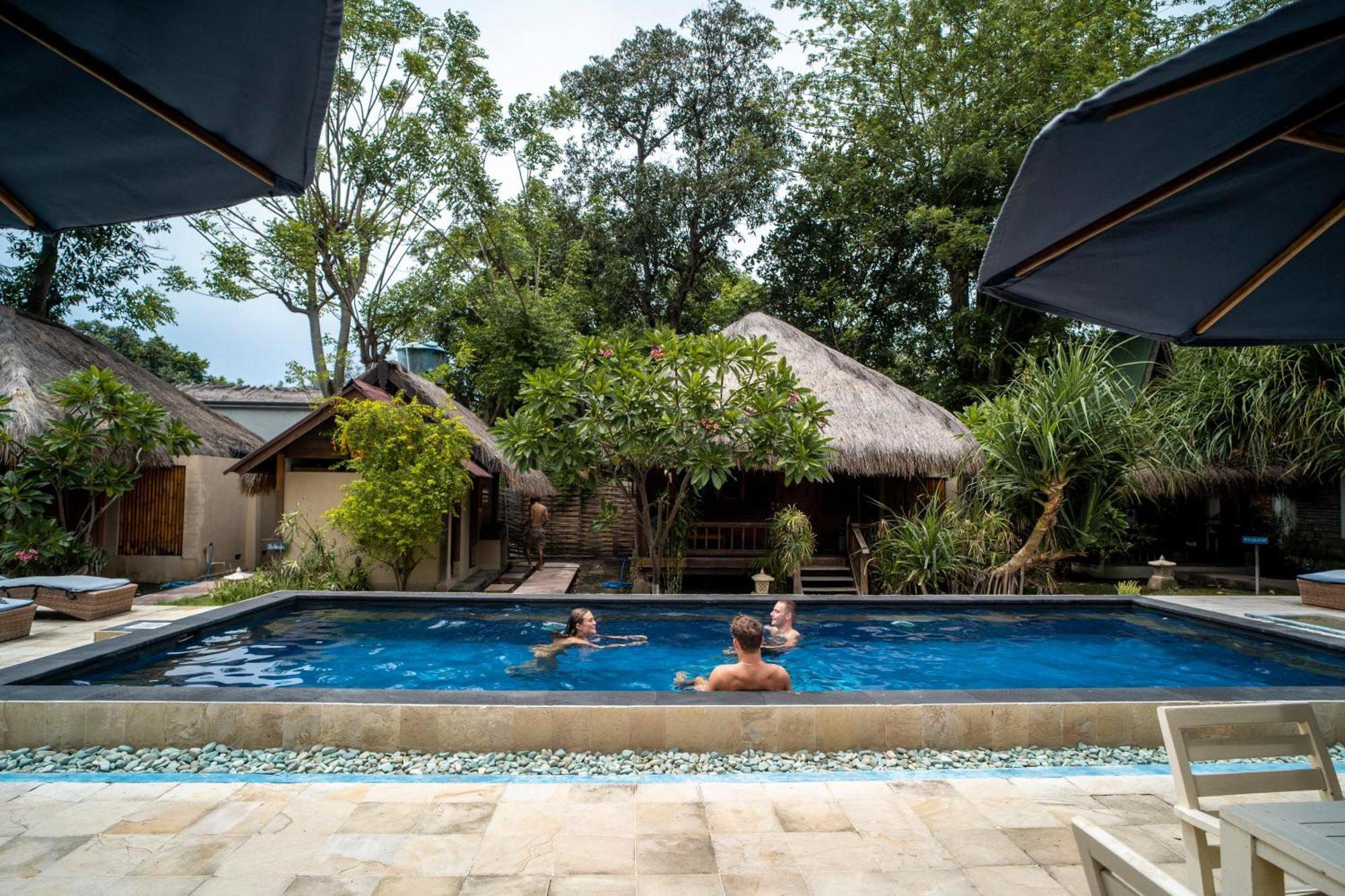 H2O Peaceful Yoga Resort Gili Air Esterno foto
